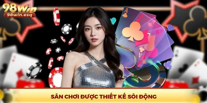 Sân chơi được thiết kế sôi động